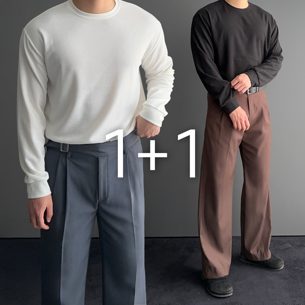 [1+1] 봄 라운드 이너 정장 얇은 니트 11color 1
