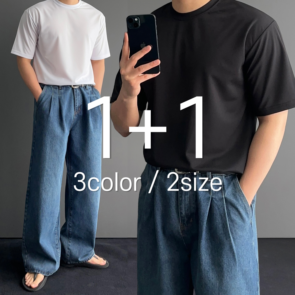 [1+1] 쿨 쿨링 매쉬 반팔 티 티셔츠 3color 1