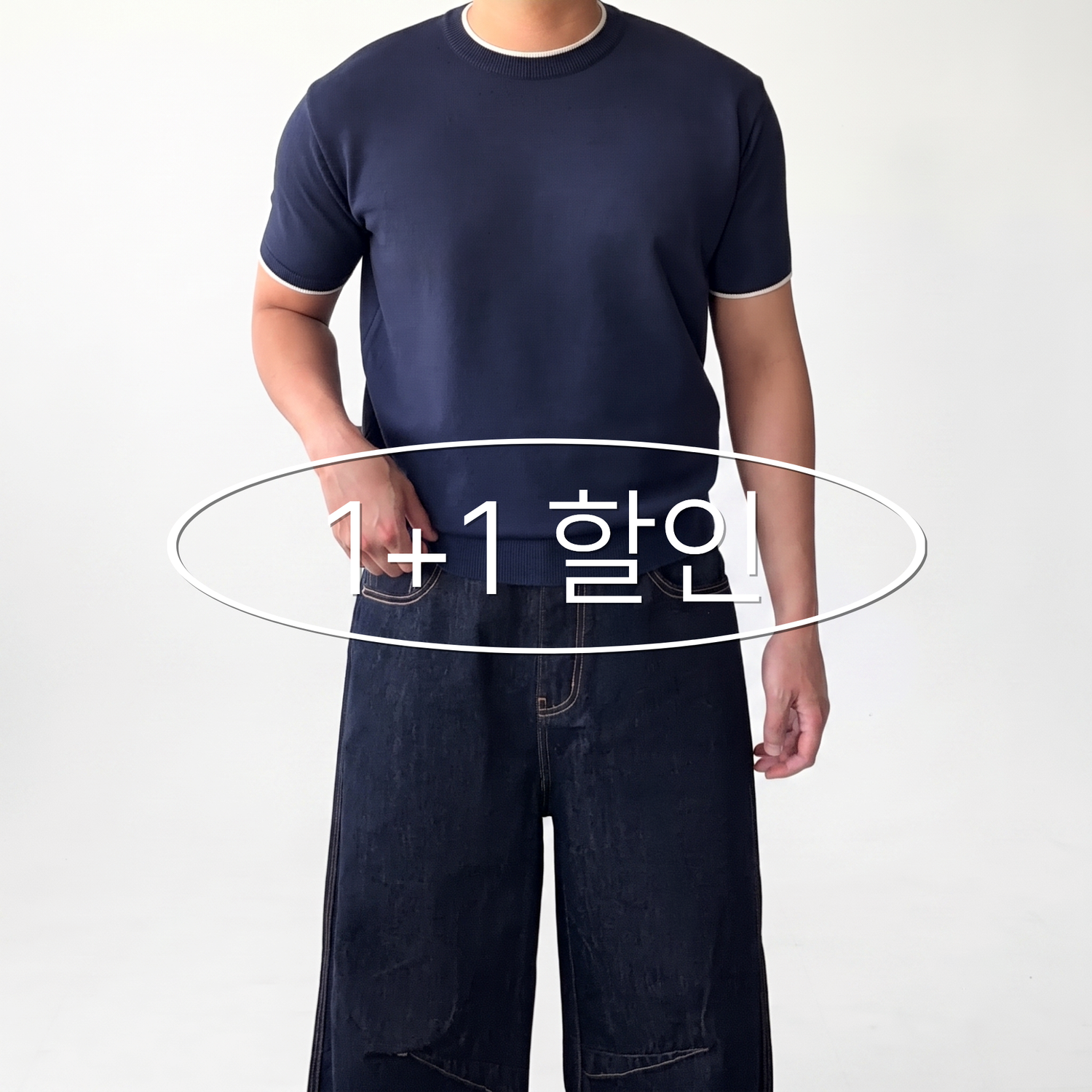 페이크 레이어드 반팔 크롭 니트  5color 1