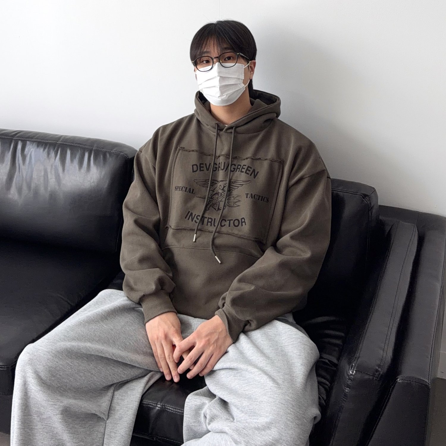 데브 패치 워크 후드티 3color 1