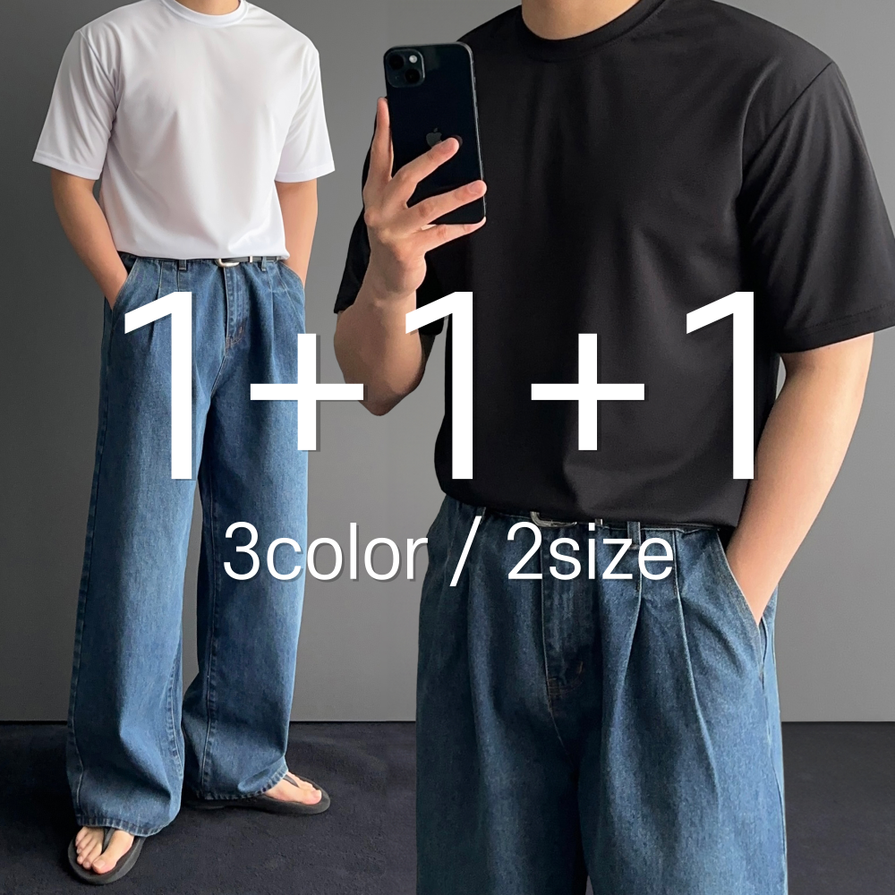 [1+1+1] 쿨 쿨링 매쉬 반팔 티 티셔츠 3color 1