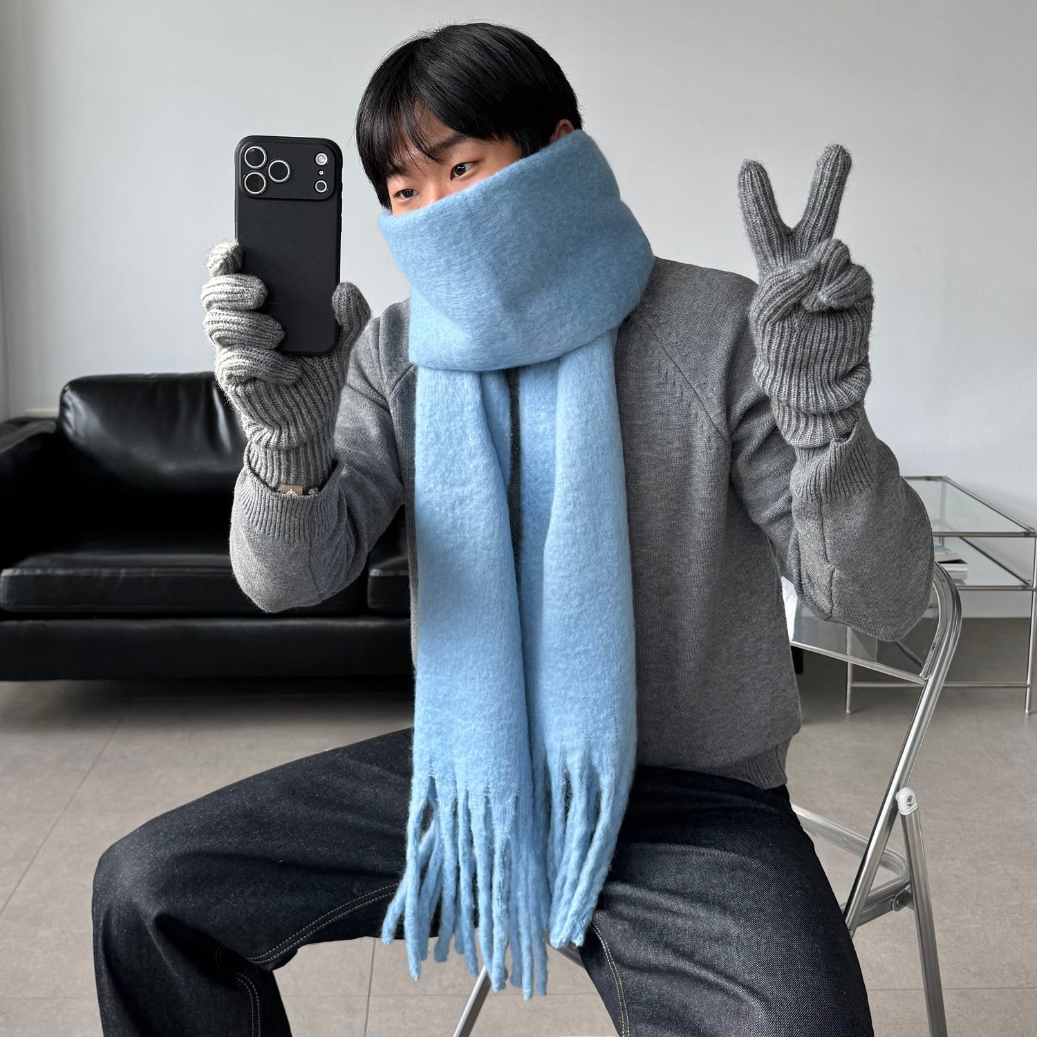 빅 두꺼운 머플러 목도리 5color 1